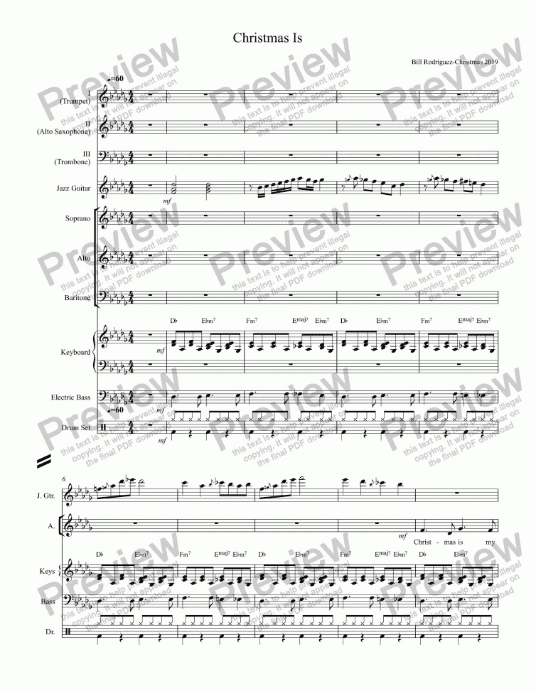 Christmas Is - Download Sheet Music PDF file