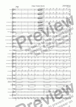 page one of I Saw Three Ships (Christmas) - Concert Band