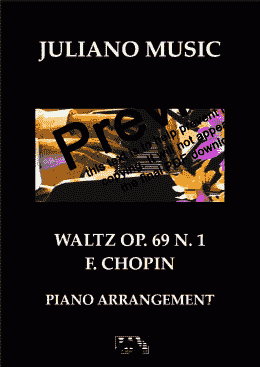 page one of WALTZ OP. 69 N. 1 - CHOPIN