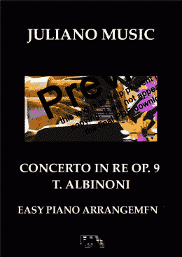 page one of ADAGIO FROM "CONCERTO IN RE N.9" (E.PIANO) - ALBINONI