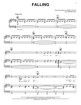 page one of Falling (Piano, Vocal & Guitar Chords (Right-Hand Melody))