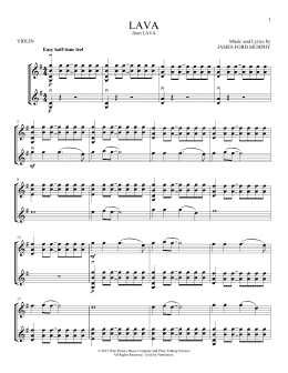 page one of Lava (from Lava) (Violin Duet)