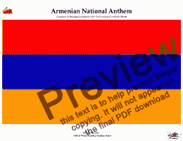 page one of Armenian National Anthem "Mer Hayrenik" for String Orchestra (MFAO World National Anthem Series)