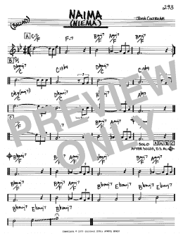 page one of Naima (Niema) (Real Book – Melody & Chords – Bb Instruments)