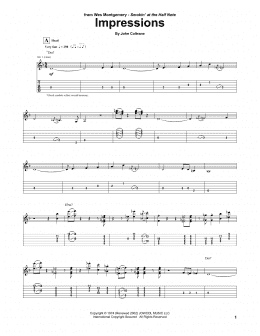 page one of Impressions (Guitar Tab)