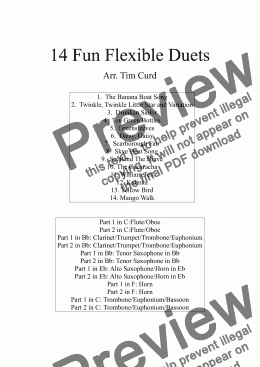 page one of 14 Fun Flexible Duets