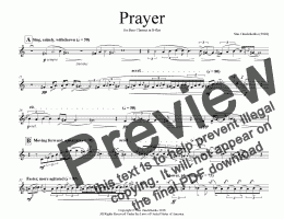 page one of Prayer