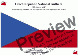 page one of Czech Republic National Anthem for String Orchestra (MFAO World National Anthem Series)