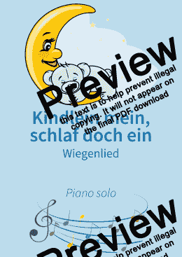 page one of Kindlein mein, schlaf doch ein