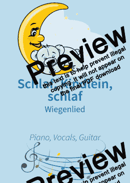 page one of Schlaf, Kindlein, schlaf