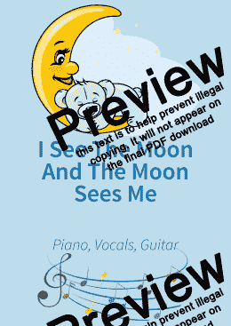 page one of I See The Moon And The Moon Sees Me