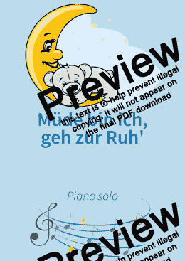 page one of Müde bin ich, geh zur Ruh'