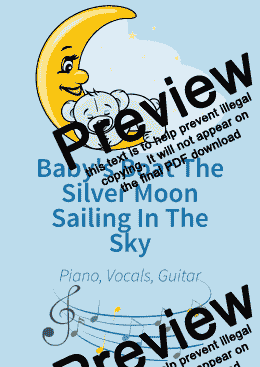 page one of Baby's Boat The Silver Moon Sailing In The Sky