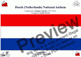 page one of Dutch National Anthem ''Wilhelmus van Nassouwe'' for String Orchestra (World National Anthem Series)