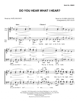 page one of Do You Hear What I Hear? (arr. Joe Liles) (TTBB Choir)