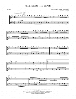 page one of Reeling In The Years (Flute Duet)