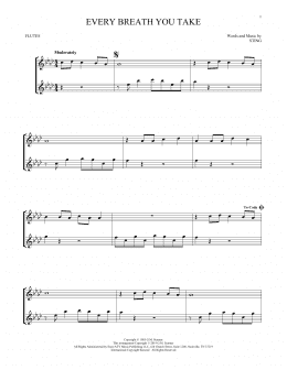 page one of Every Breath You Take (Flute Duet)