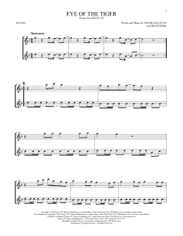 page one of Eye Of The Tiger (Flute Duet)