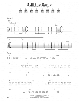 page one of Still The Same (Guitar Cheat Sheet)