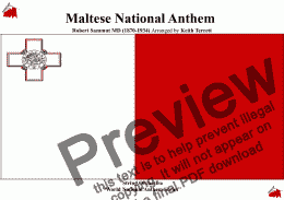 page one of Maltese National Anthem for String Orchestra (World National Anthem Series)