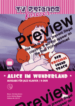 page one of Alice im Wunderland