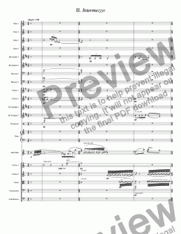 page one of Flute Concerto - 2nd Movement