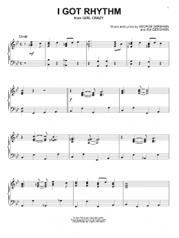 page one of I Got Rhythm (Piano Solo)