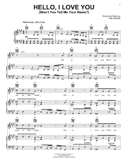 page one of Hello, I Love You (Piano, Vocal & Guitar Chords (Right-Hand Melody))