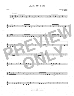 page one of Light My Fire (French Horn Solo)