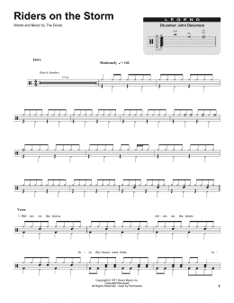 page one of Riders On The Storm (Drums Transcription)