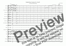 page one of Double Bass Concerto No.1 Op.20