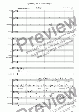 Symphony No. 3 In B-flat Major, Op. 75 - II. Fugue - Download PDF File