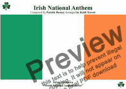 page one of Irish National Anthem for String Orchestra (MFAO World National Anthem Series)