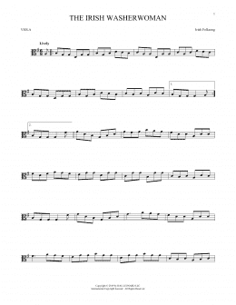 page one of The Irish Washerwoman (Viola Solo)