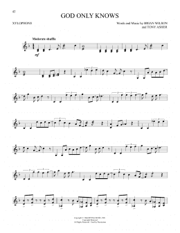 page one of God Only Knows (Xylophone Solo)