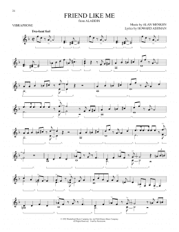 page one of Friend Like Me (from Aladdin) (Vibraphone Solo)