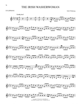 page one of The Irish Washerwoman (Xylophone Solo)