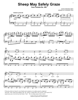 page one of Sheep May Safely Graze (Piano & Vocal)