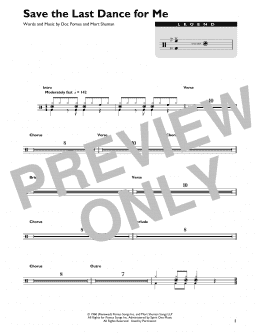 page one of Save The Last Dance For Me (Drum Chart)