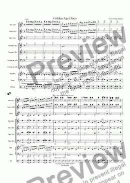 page one of Golden Age Disco (Big Band)