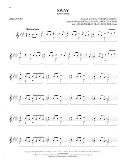 page one of Sway (Quien Sera) (Vibraphone Solo)