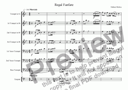 page one of Regal Fanfare