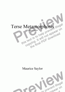 page one of Terse Metamorphosis: Civilian to Soldier (2005)