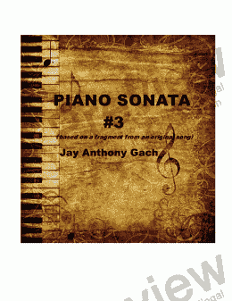 page one of Piano Sonata #3