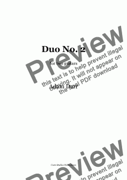 page one of Duo No. 2