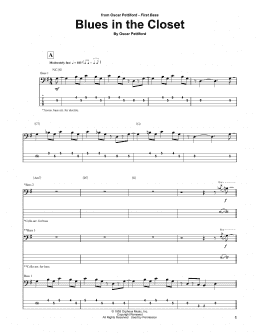 page one of Blues In The Closet (Bass Guitar Tab)