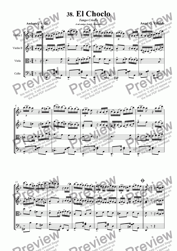 el choclo partitura piano pdf