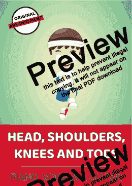 page one of Head, Shoulders, Knees And Toes