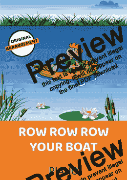 page one of Row Row Row Your Boat