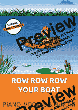 page one of Row Row Row Your Boat